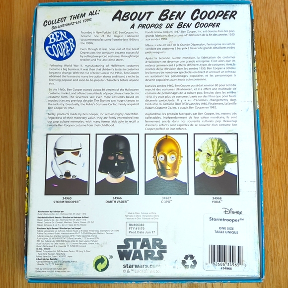 Ben Cooper Star Wars Stormtrooper Mask - Picture 4 of 5